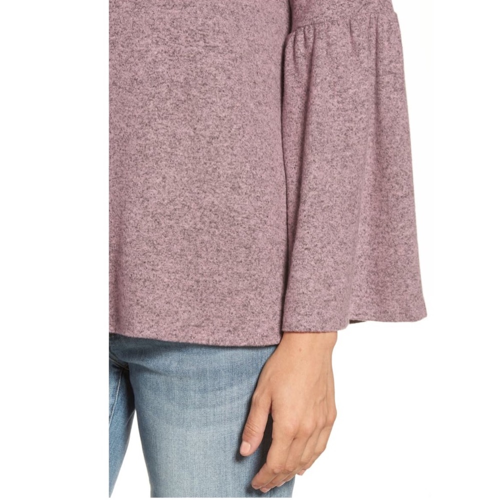Gibson Bell Sleeve Cozy Fleece Pullover Sweater - Picture 3 of 12